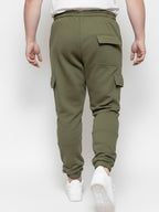 Sarouel cargo 100% coton - Kaki