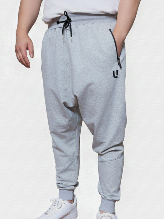 Sarouel jogging coton - Gris