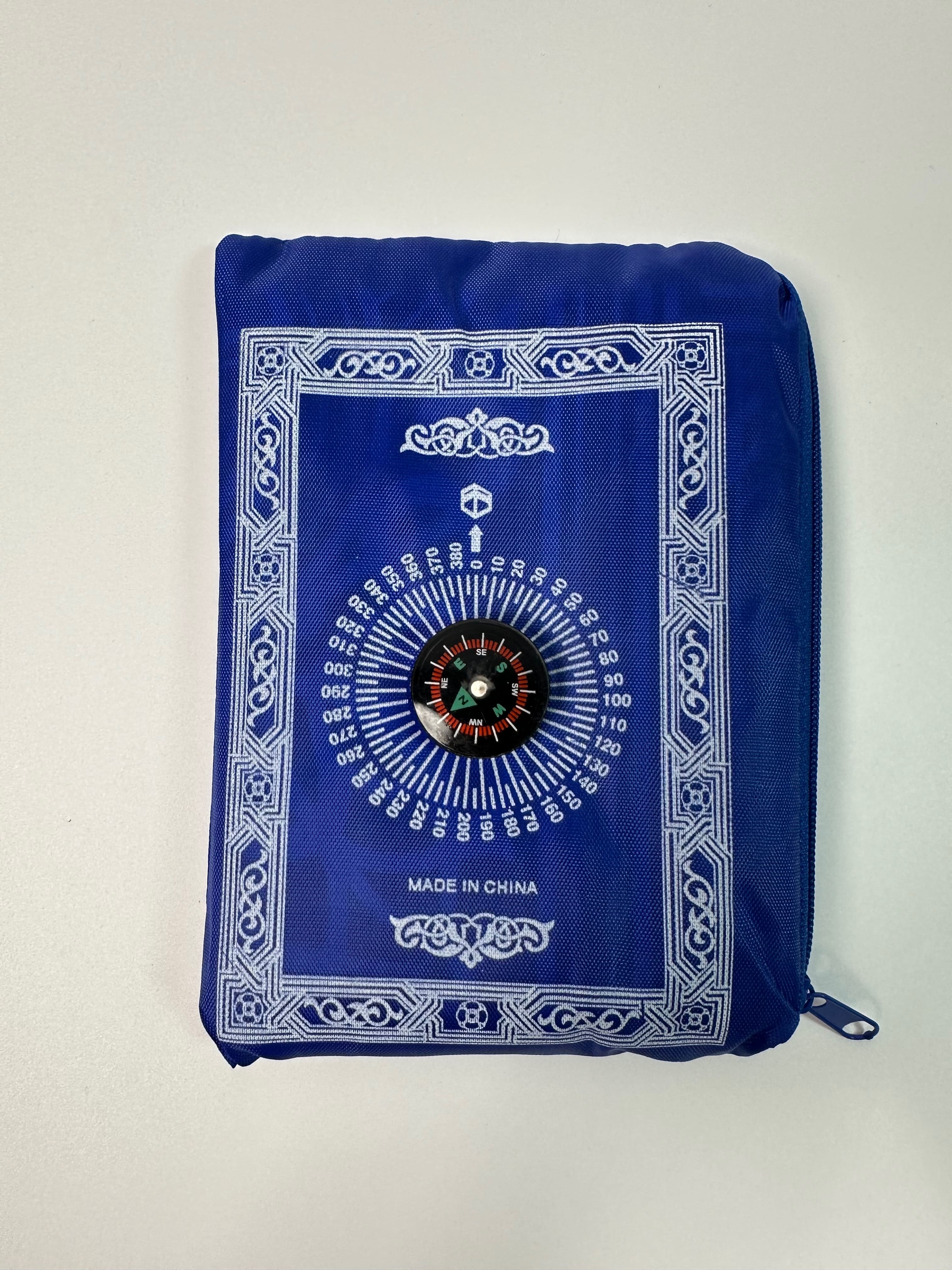 Tapis de prière de poche avec boussole