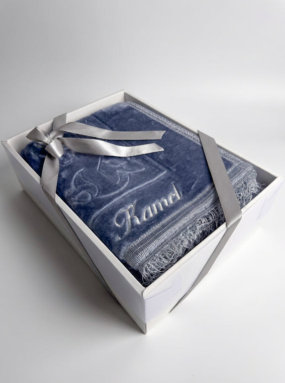 Tapis de prière épais - Gris