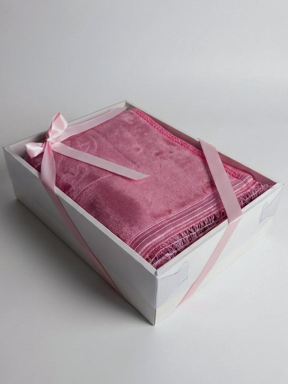 Tapis de prière épais - Rose