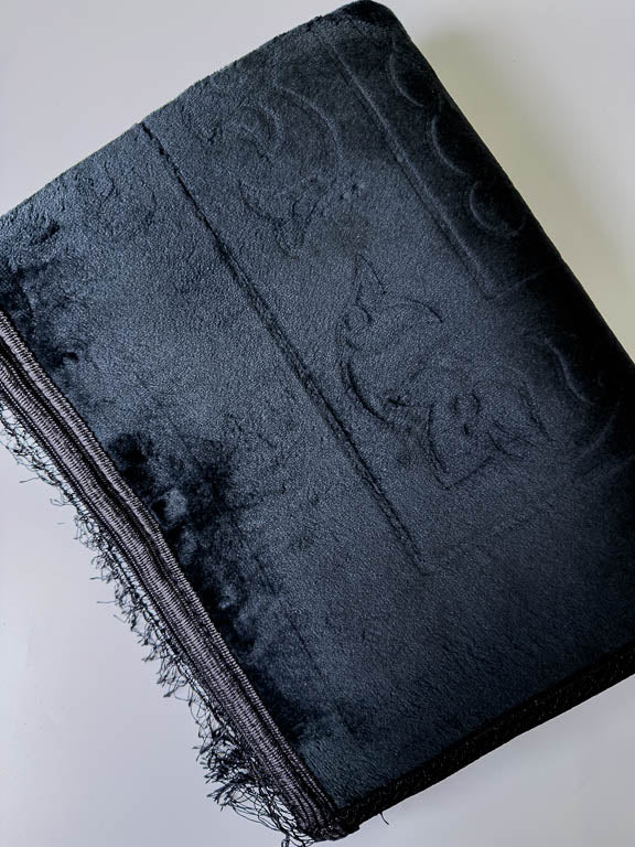 tapis de prière épais en noir