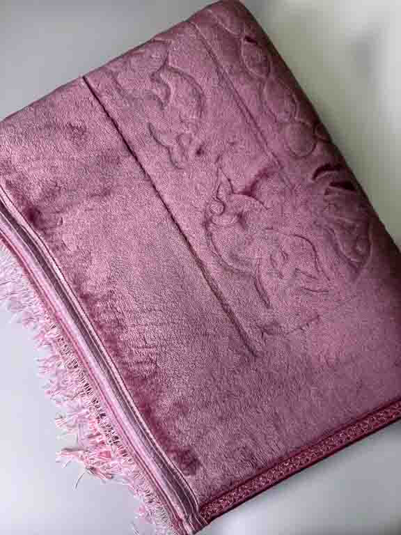 tapis de prière rose épais