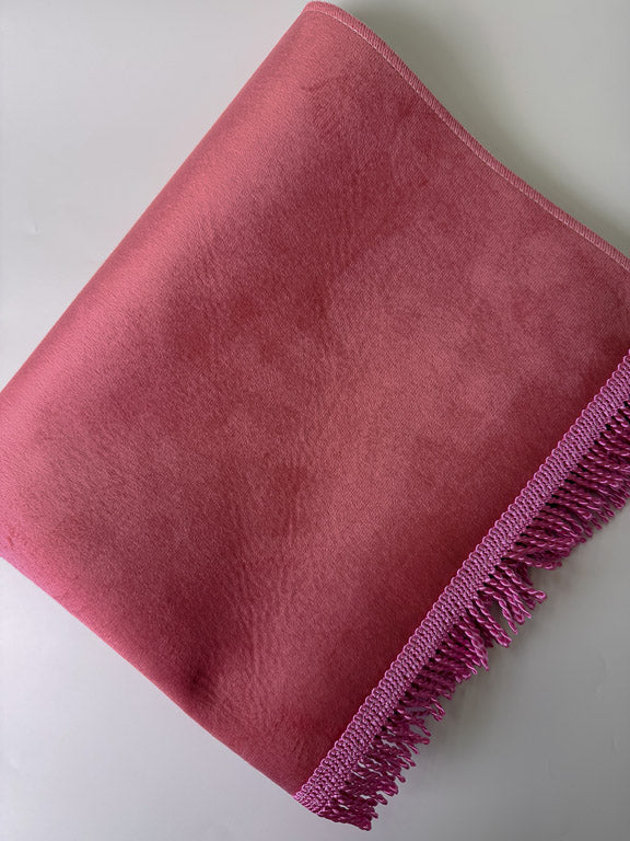 tapis de prière en velours rose