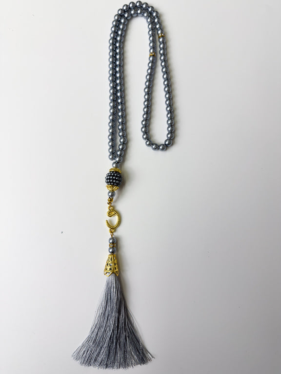 tasibh de 99 perles gris 